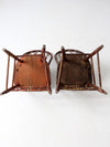 antique painted spindle back chairs a pair