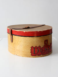 vintage 1930s Dunlap New York hat box