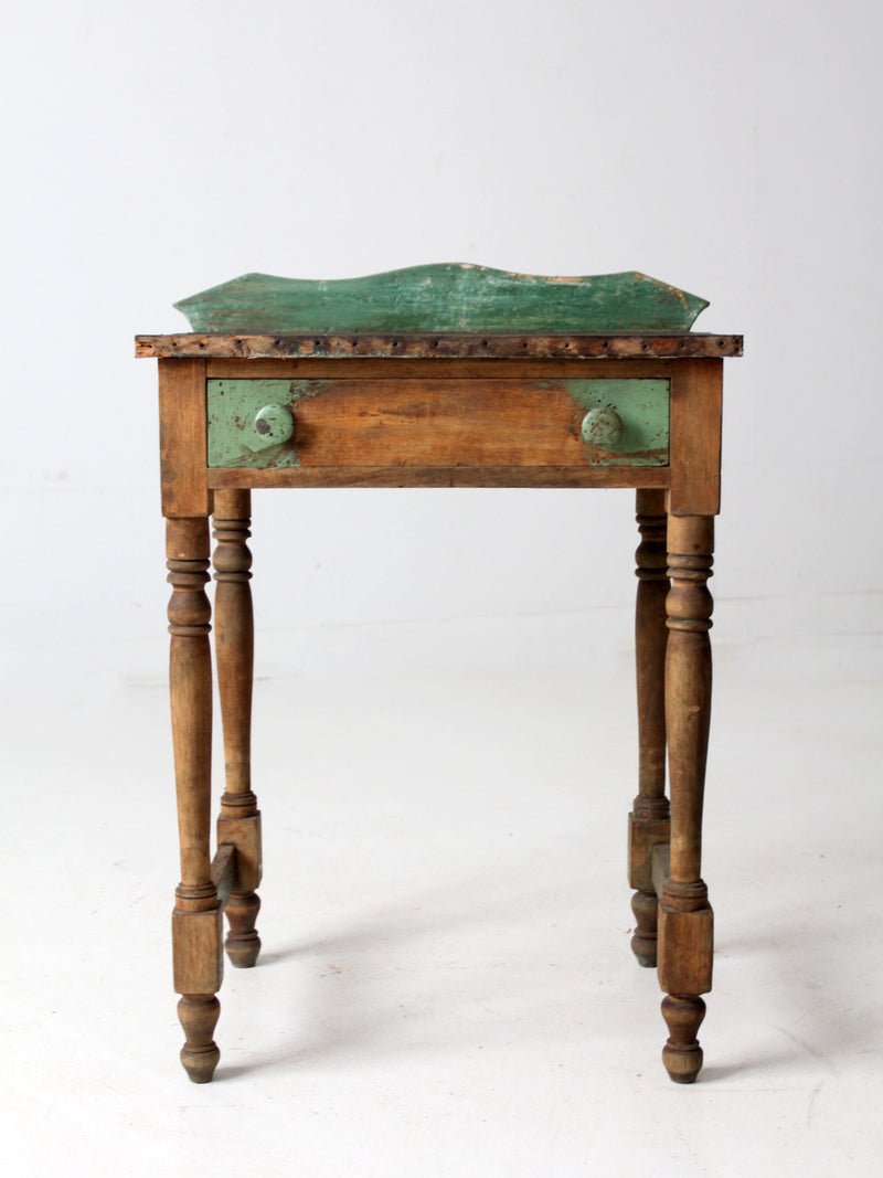 antique primitive farmhouse side table