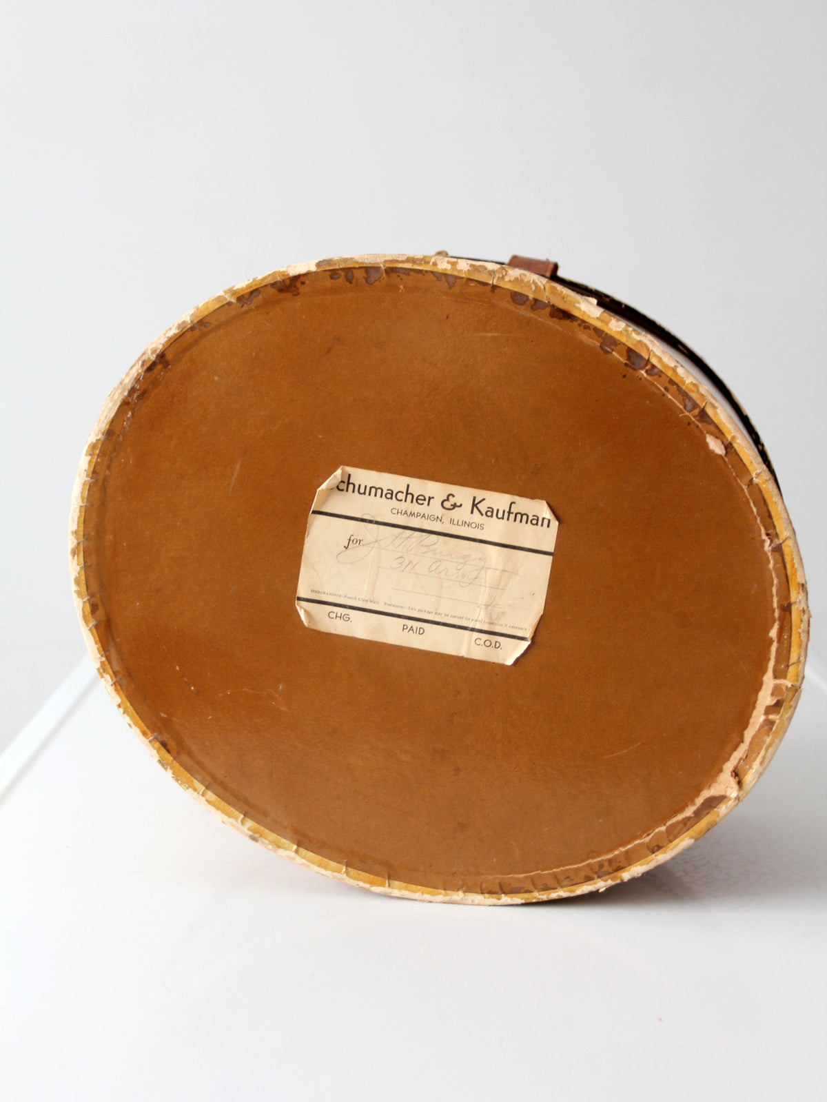 vintage 1930s Dunlap New York hat box