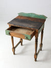 antique primitive farmhouse side table