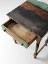 antique primitive farmhouse side table