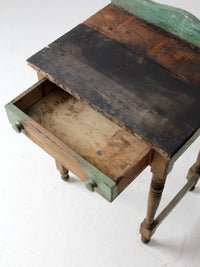 antique primitive farmhouse side table