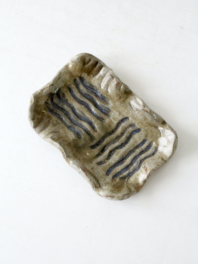 vintage studio pottery plate