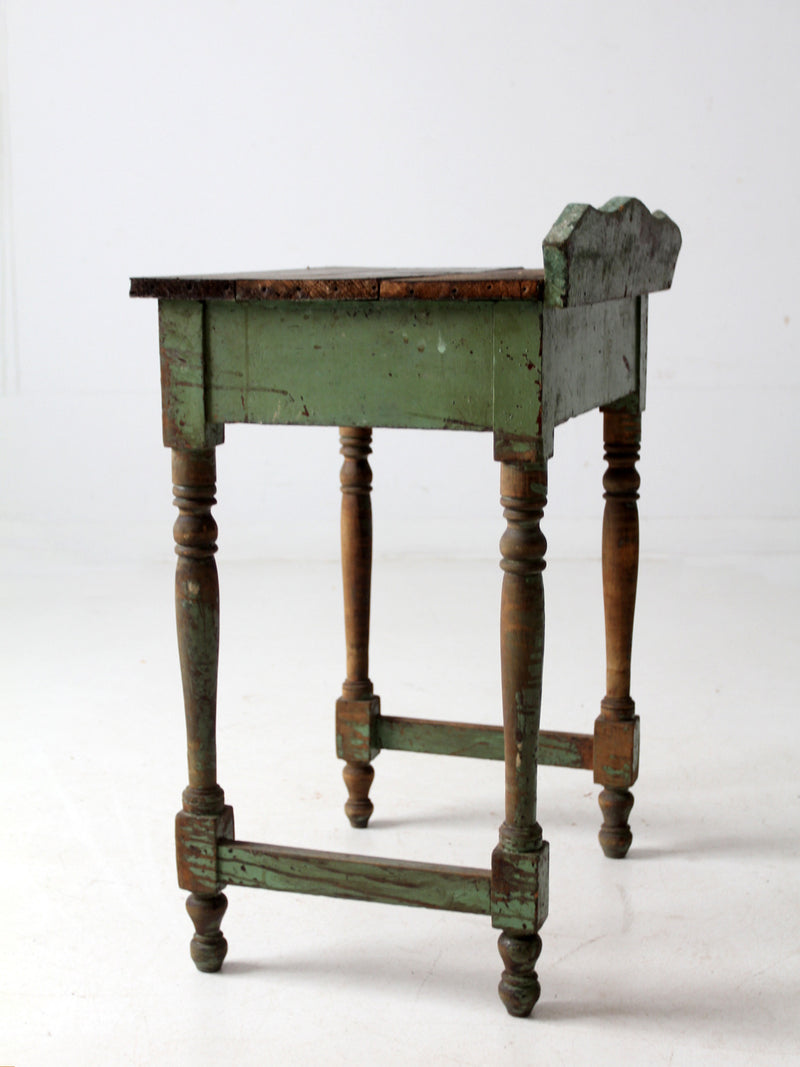 antique primitive farmhouse side table