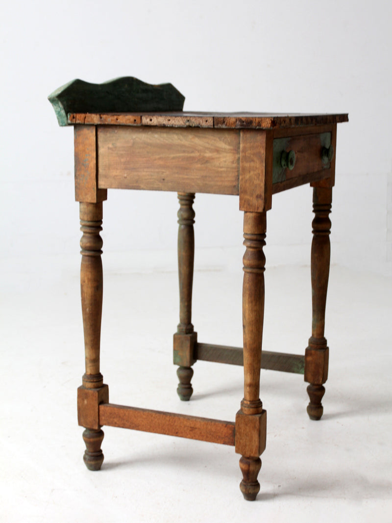 antique primitive farmhouse side table