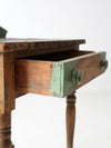 antique primitive farmhouse side table