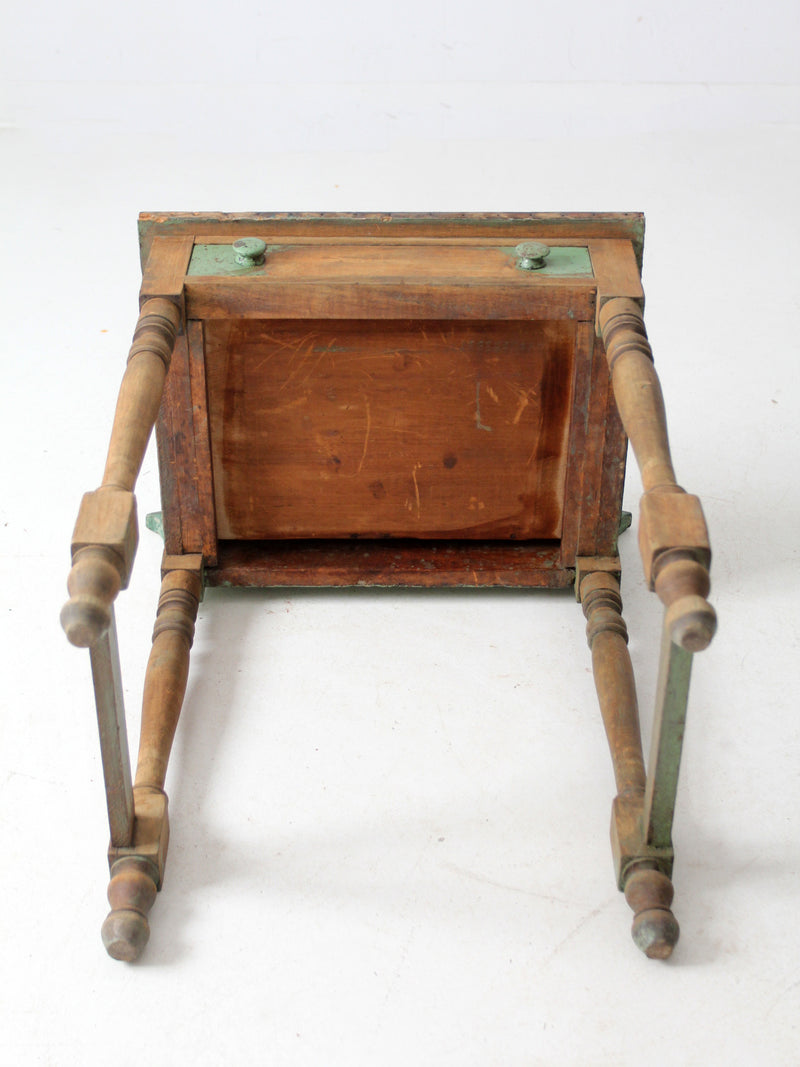 antique primitive farmhouse side table