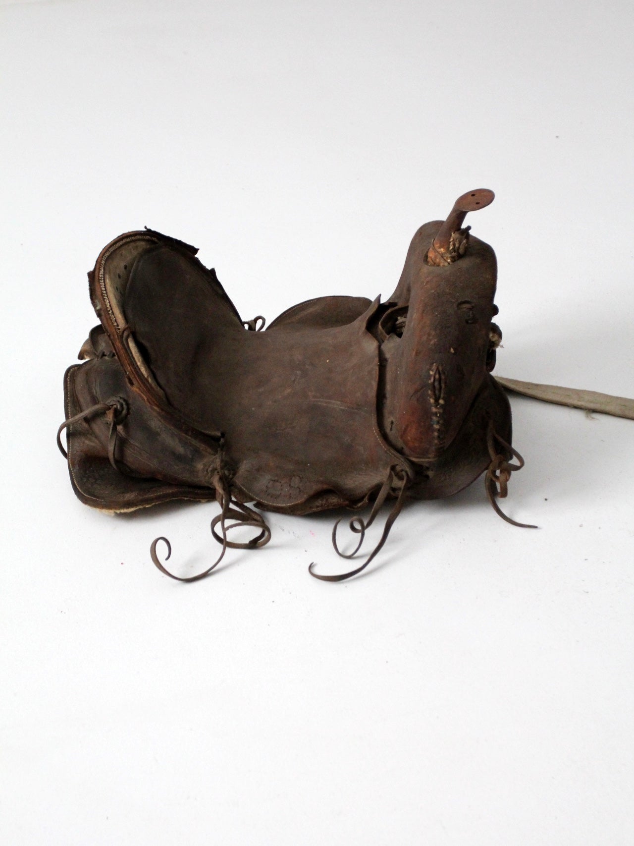 old western leather saddle decorative ranch decor