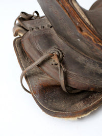 old western leather saddle decorative ranch decor