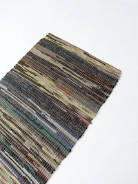 vintage American rag rug 8.5 ft x 3 ft