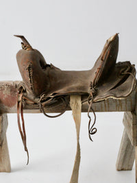 old western leather saddle decorative ranch decor