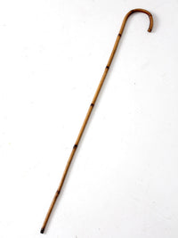 collection of antique bamboo walking canes