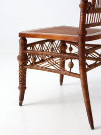 antique Heywood Brothers Wicker Chair