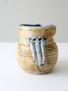 vintage studio pottery pitcher