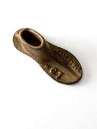 antique cast iron cobbler shoe form