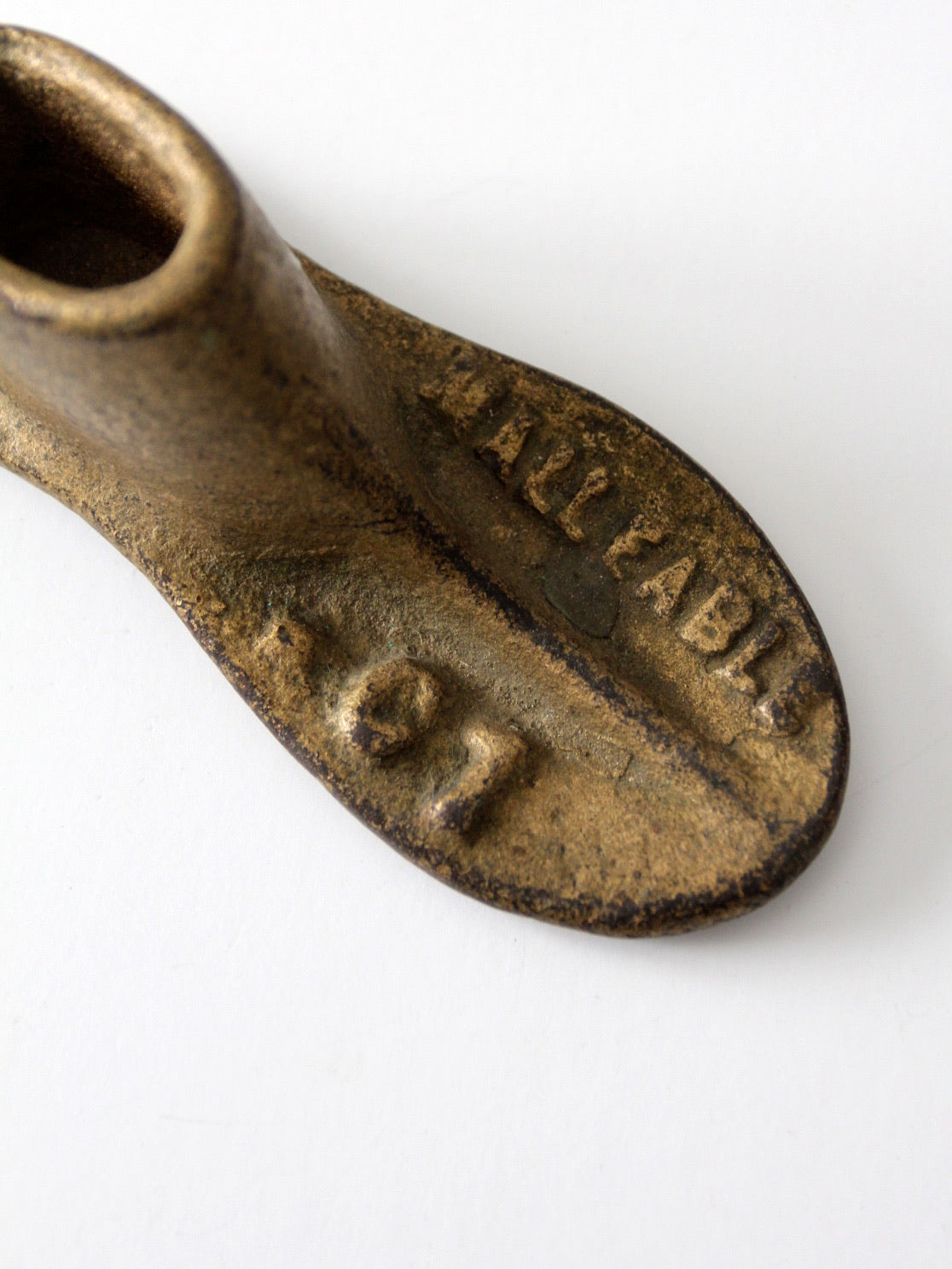 antique cast iron cobbler shoe form
