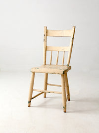 antique primitive spindle back chair