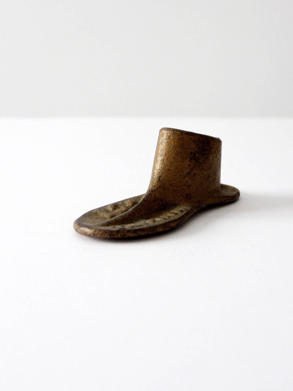 antique cast iron cobbler shoe form