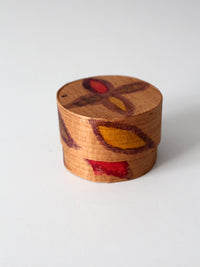 vintage Guatemalan folk art box