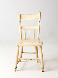 antique primitive spindle back chair