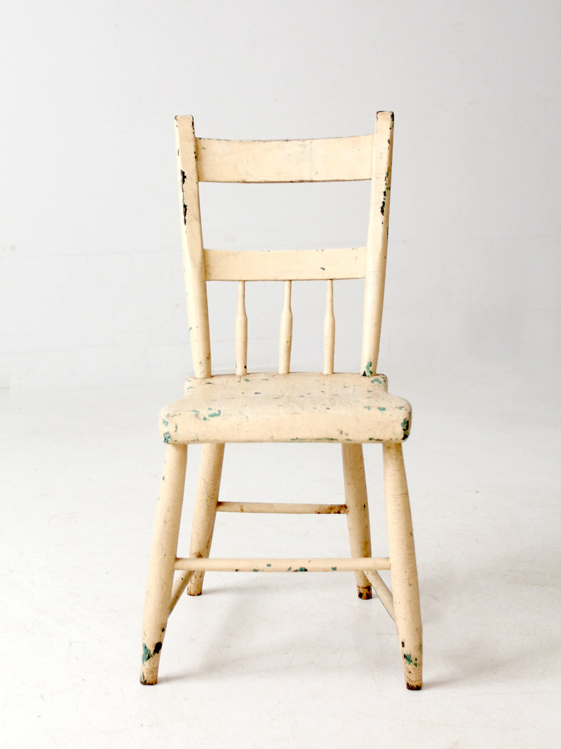 antique primitive spindle back chair