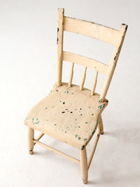 antique primitive spindle back chair