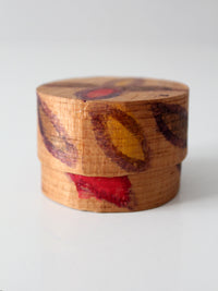 vintage Guatemalan folk art box