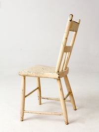 antique primitive spindle back chair