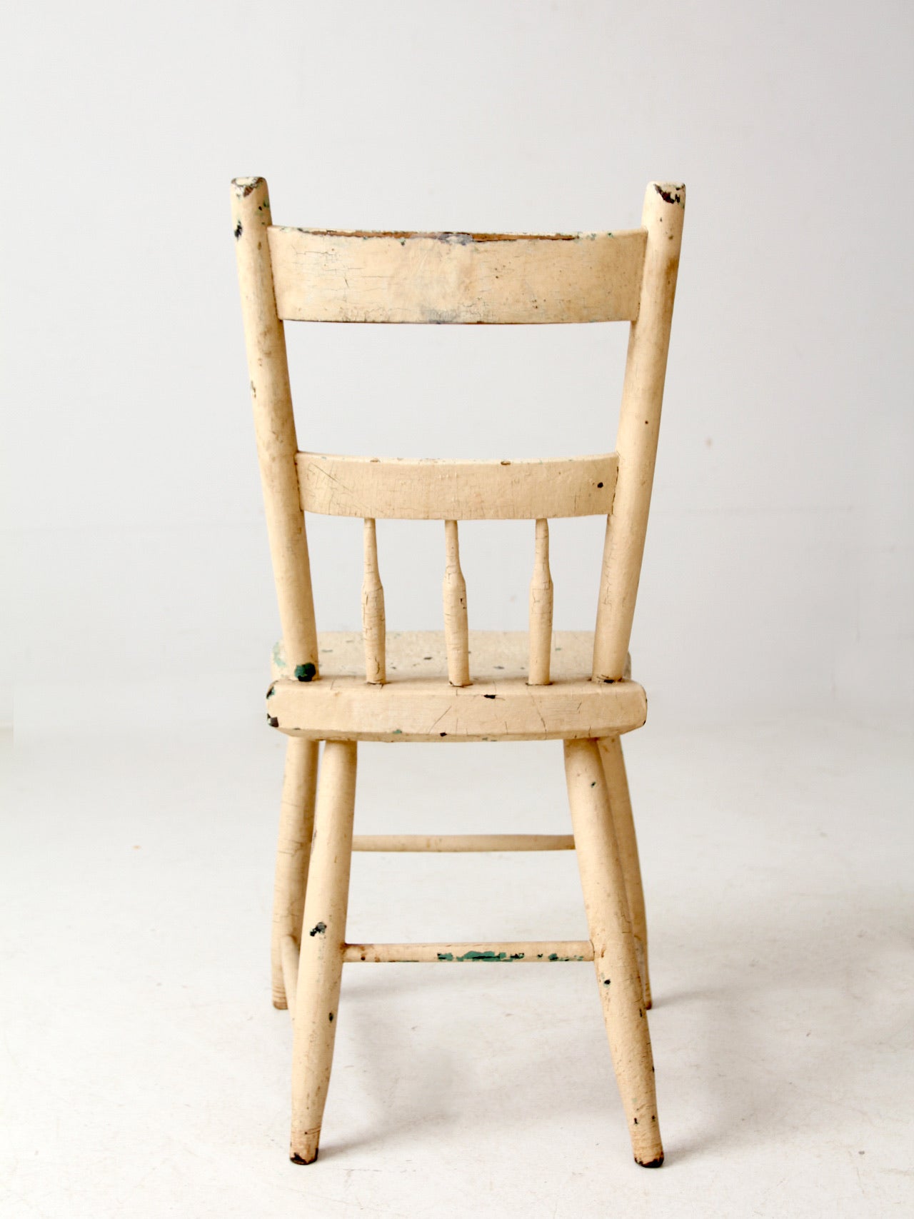 antique primitive spindle back chair