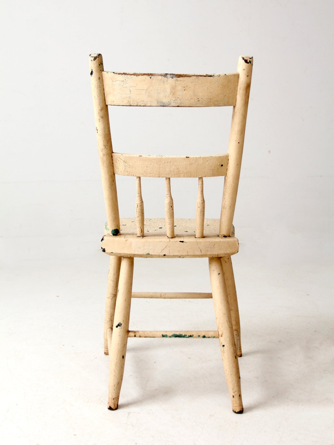 antique primitive spindle back chair