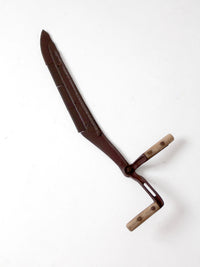 antique Hyde double-handled hay knife