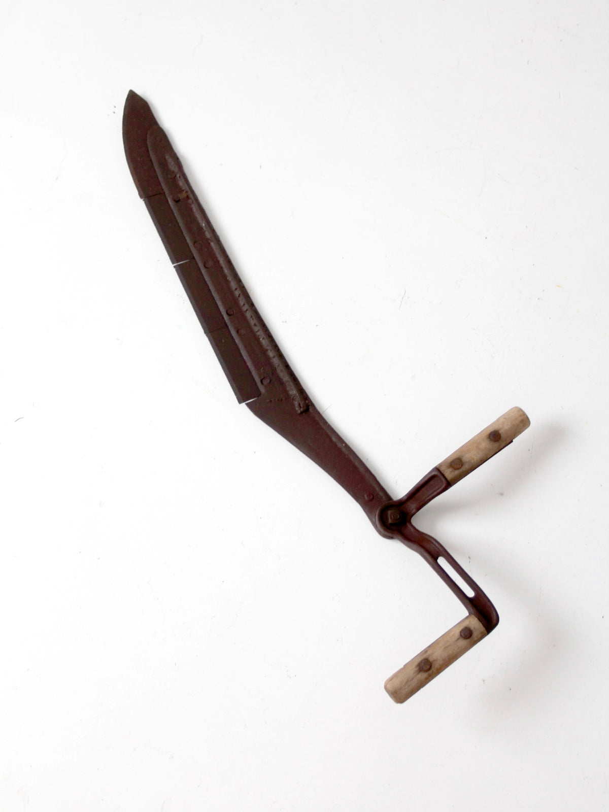 antique Hyde double-handled hay knife