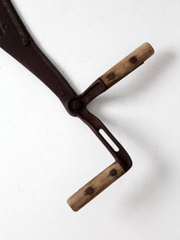 antique Hyde double-handled hay knife