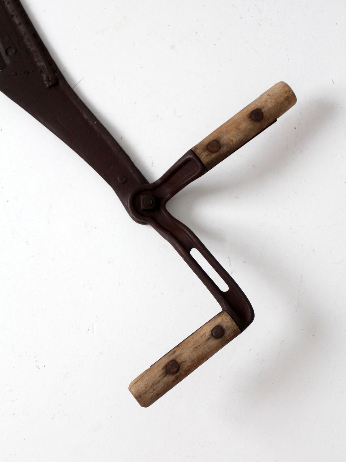 antique Hyde double-handled hay knife
