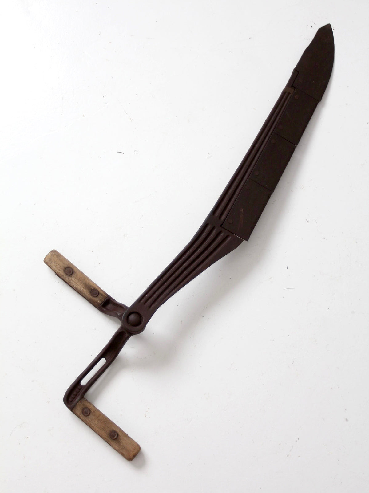 antique Hyde double-handled hay knife
