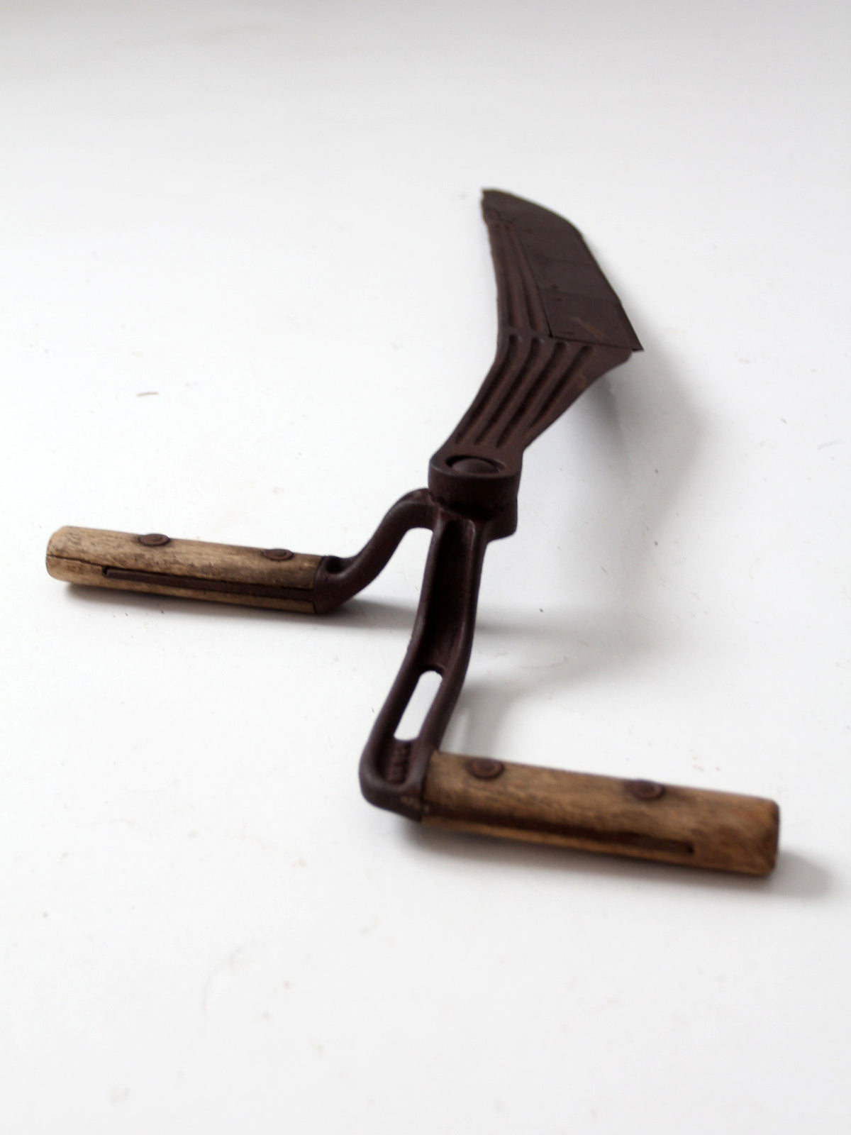antique Hyde double-handled hay knife