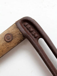 antique Hyde double-handled hay knife