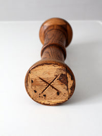 vintage oak pedestal stand