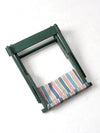 vintage stripe seat folding camp chair