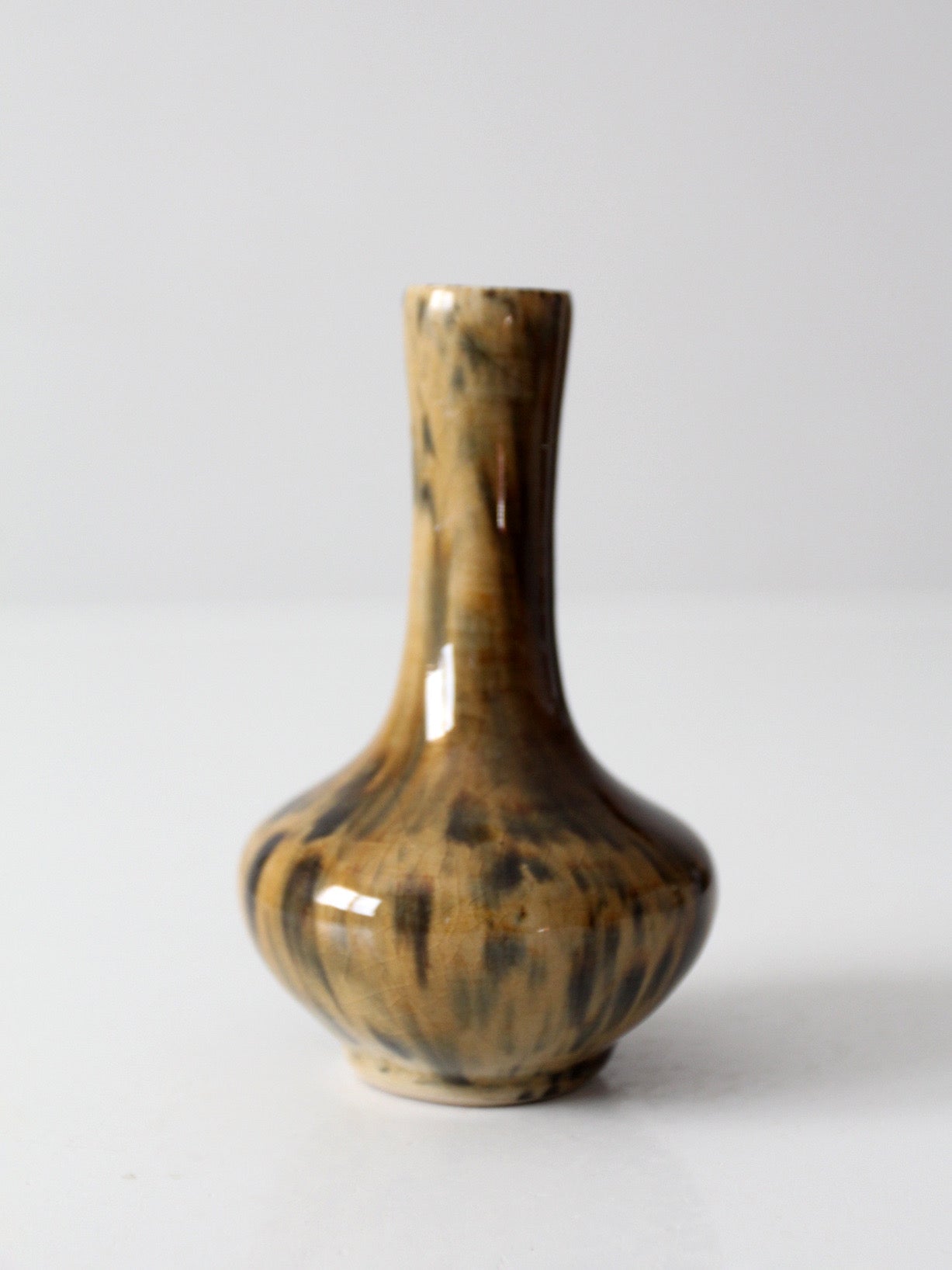 vintage studio pottery bud vase