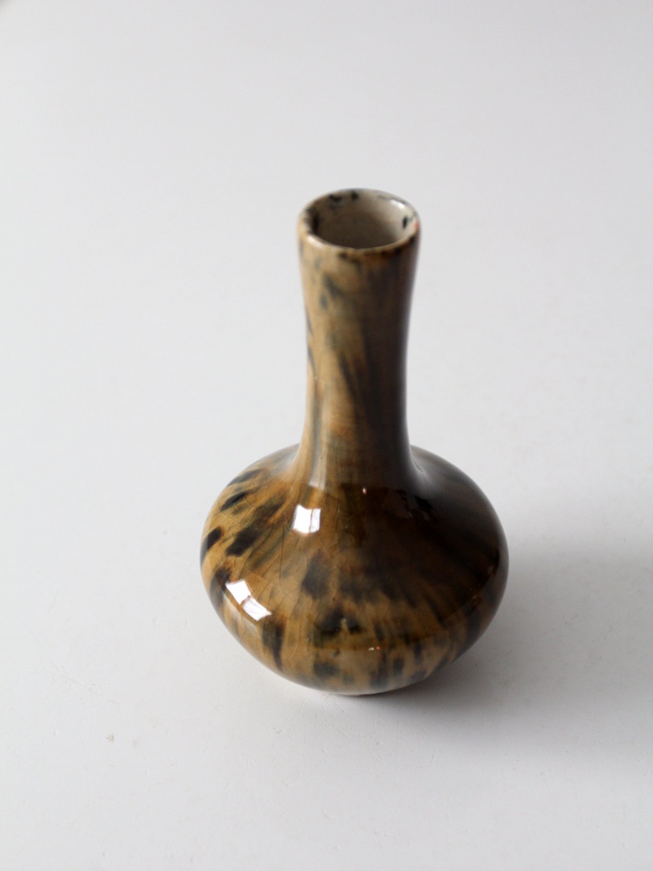 vintage studio pottery bud vase
