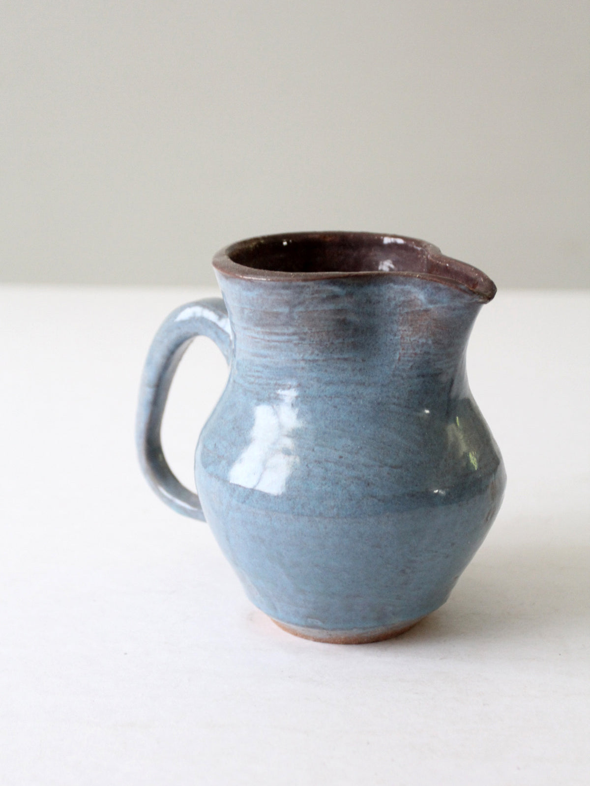 vintage studio pottery pitcher