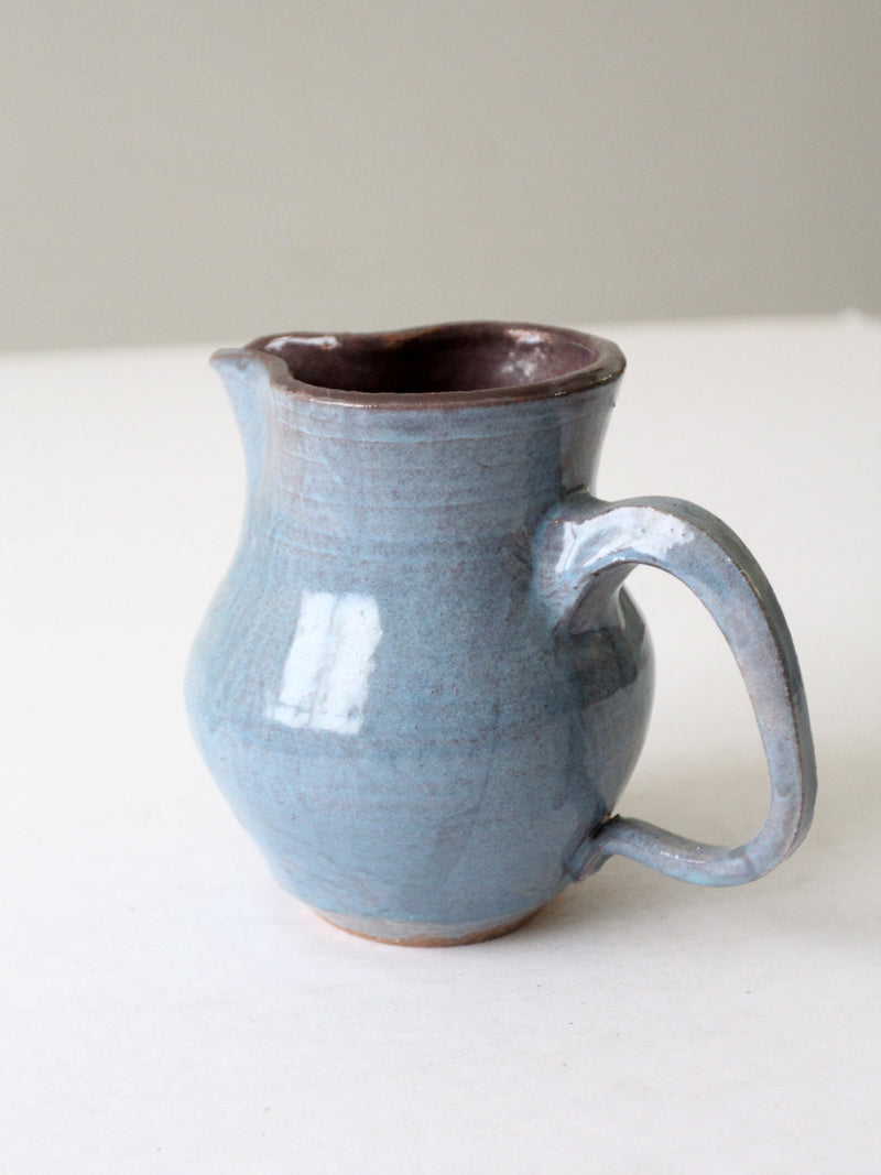 vintage studio pottery pitcher