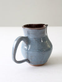 vintage studio pottery pitcher