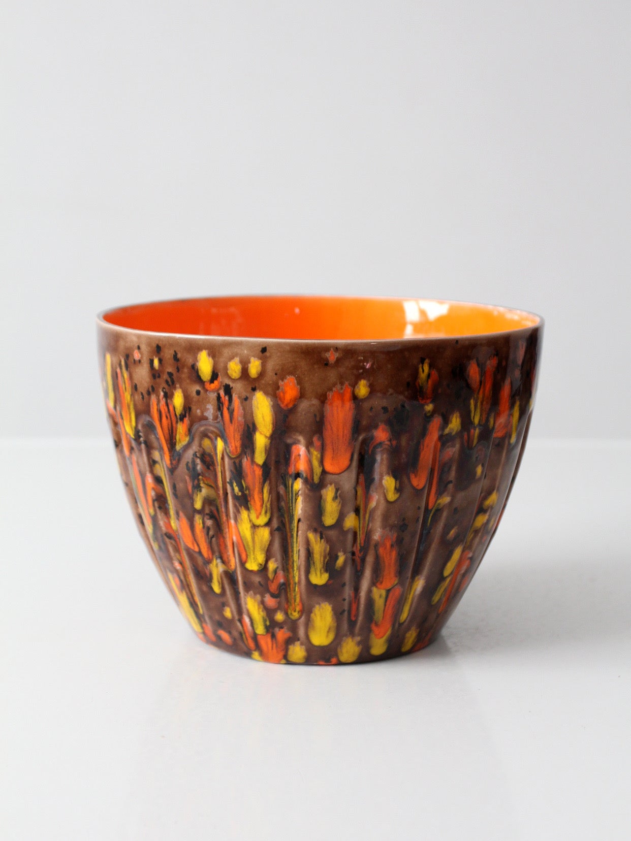 mid-century Ox Mold pottery bowl