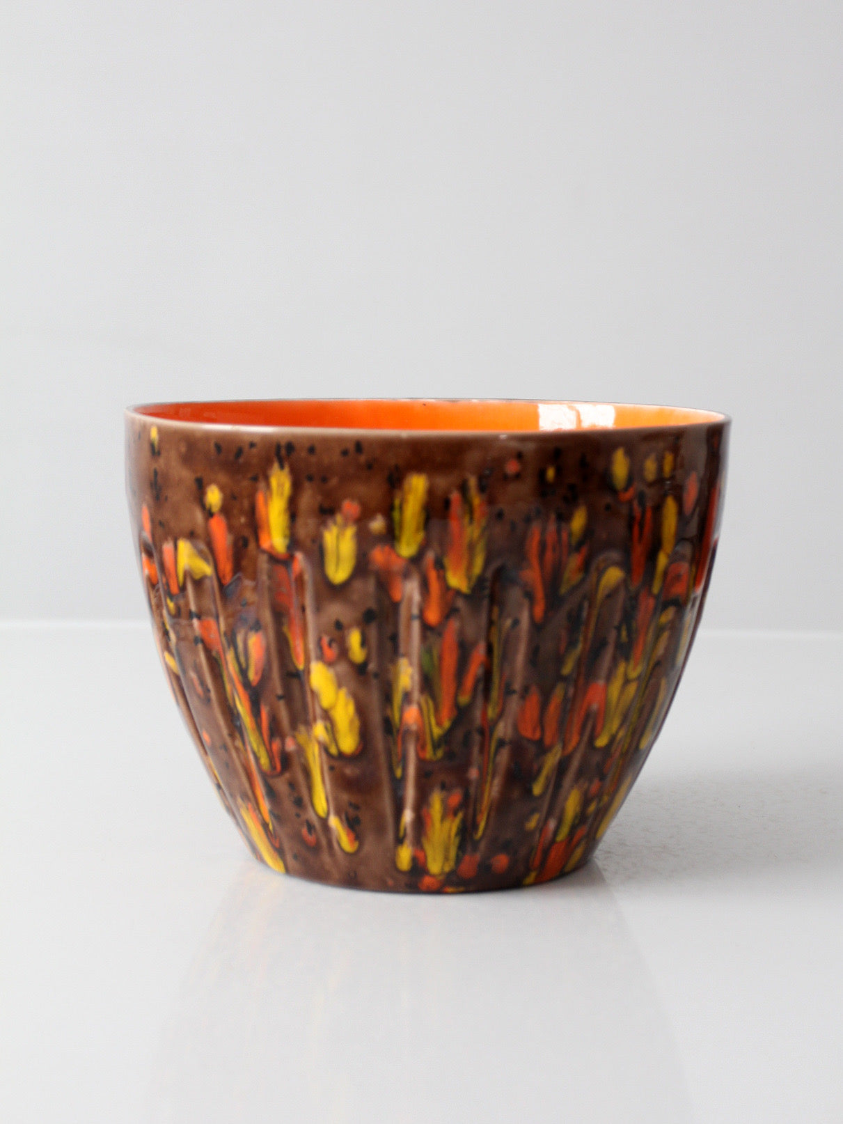 mid-century Ox Mold pottery bowl