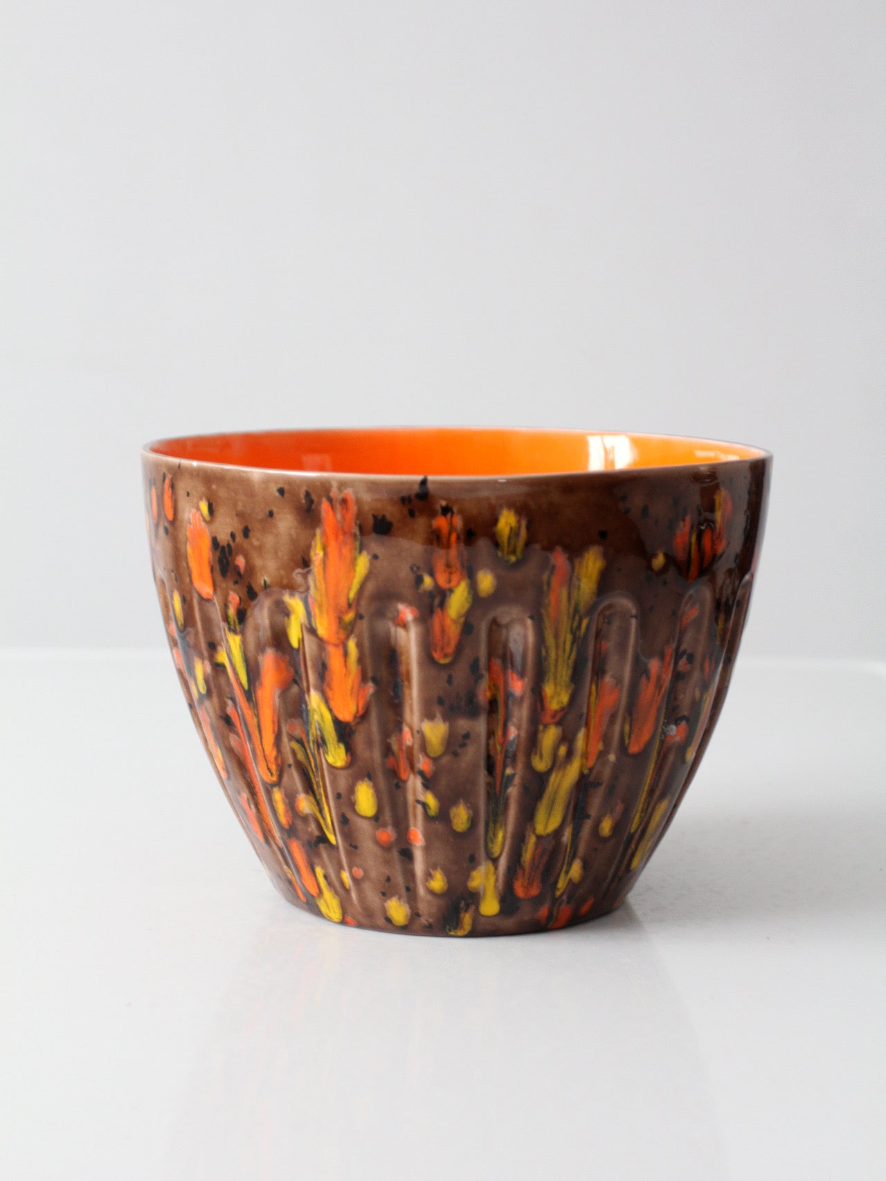 mid-century Ox Mold pottery bowl