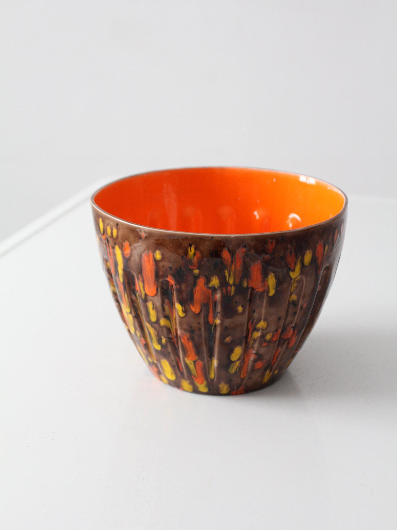 mid-century Ox Mold pottery bowl