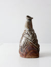 vintage free form studio pottery vase